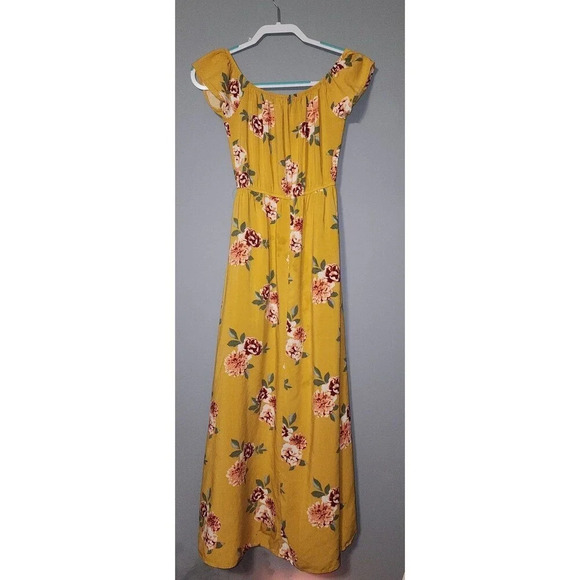 🌻🌻Rue 21 Yellow Floral Romper Jumpsuit, Medium - Picture 6 of 8